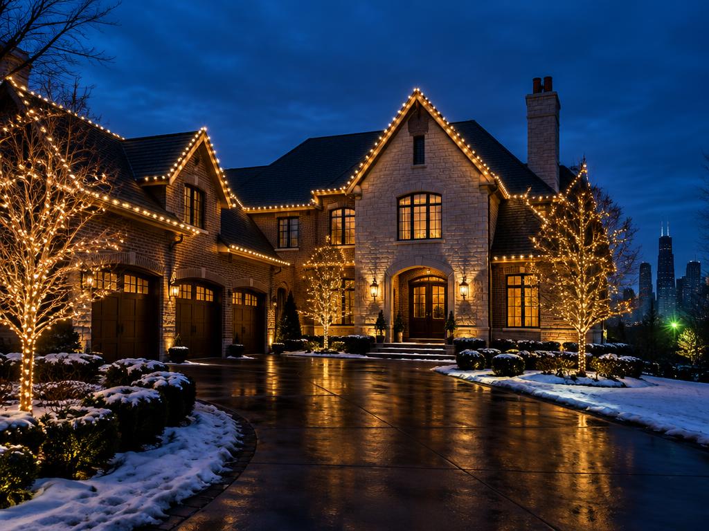 Christmas lights installation by GNOME X